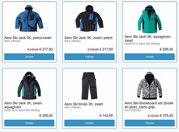 Grote Maten Ski-kleding